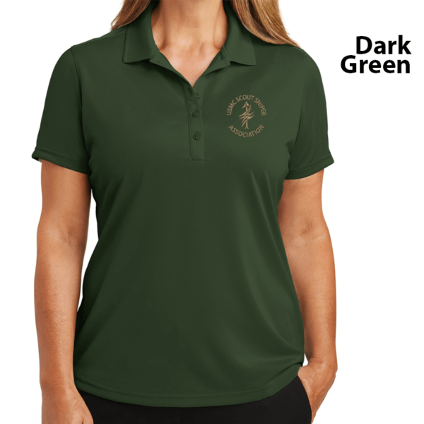SSA Ladies Select Lightweight Snag-Proof Polo Forest Green
